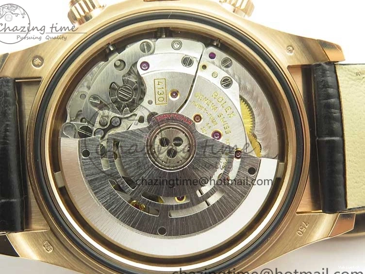 Leather 1:1 Gold Noob Rose Daytona RG Dial Edition SA4130 Best Strap On 116515 0416